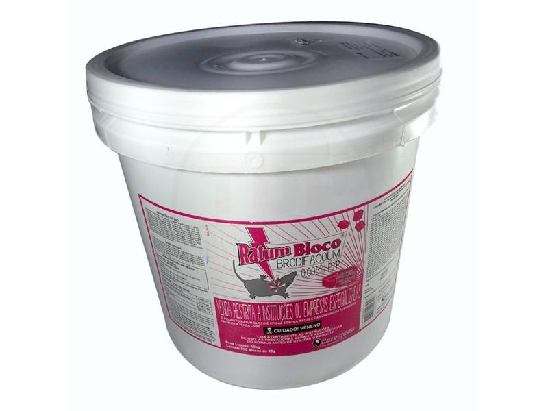 RATUM BLOCO 20GR BALDE 10KG