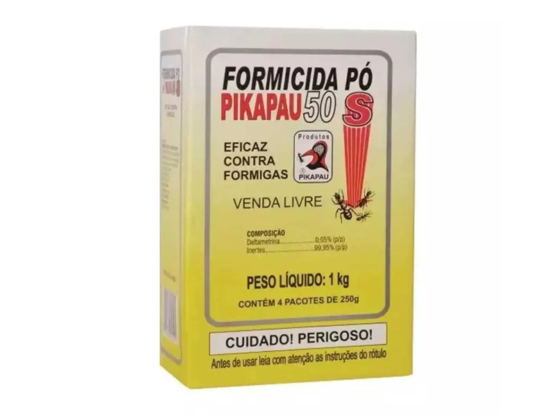 FORMICIDA PO 50 ROSA PIKA PAU 1KG