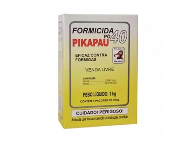FORMICIDA PO 40 ROSA PIKA PAU 1KG