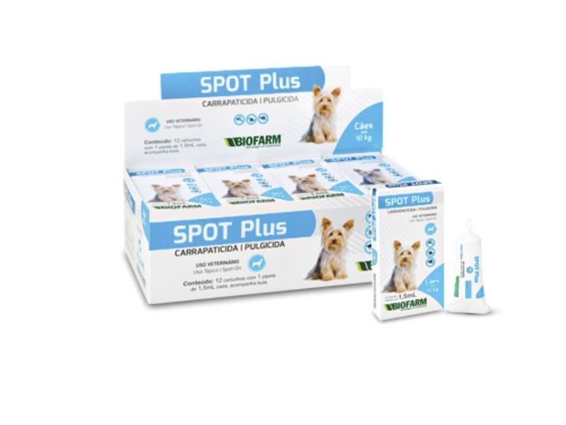 SPOT PLUS 1,5ML(ATÉ 10KG)