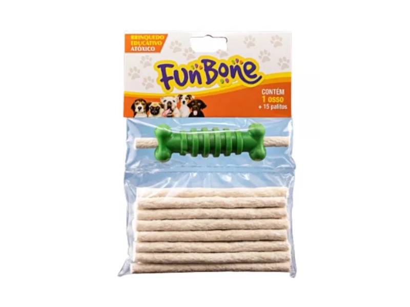 BRINQUEDO OSSO FUNBONE C/15 PALITOS
