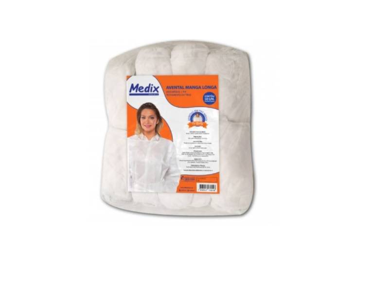 AVENTAL MANGA LONGA TNT(10UN)