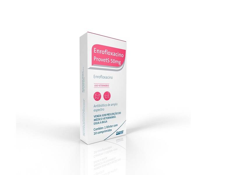 ENROFLOXACINO PROVETS 50 MG(10COMP)