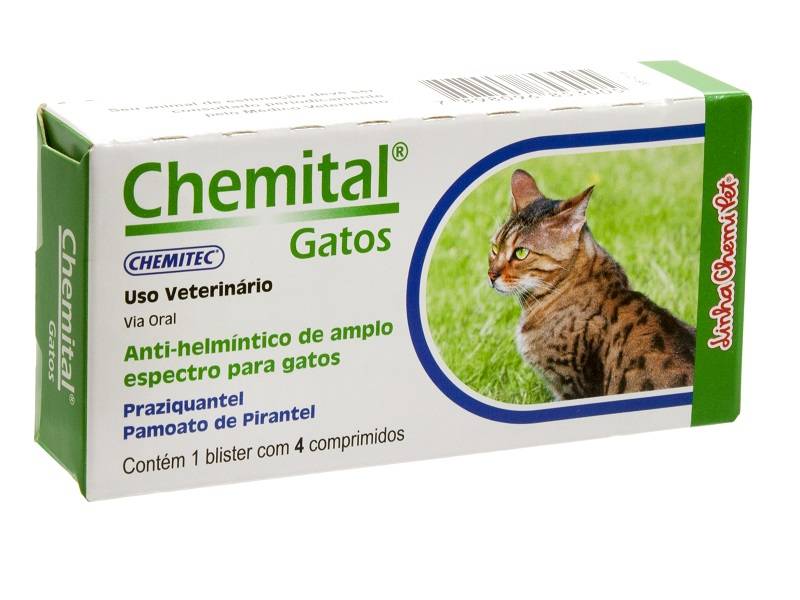 CHEMITAL GATOS 4 COMPRIMIDOS