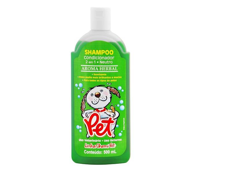 SHAMPOO PET 2 EM 1 HERBAL 500 ML