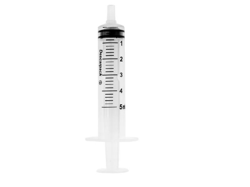 SERINGA 5ML S/AG LUER SLIP