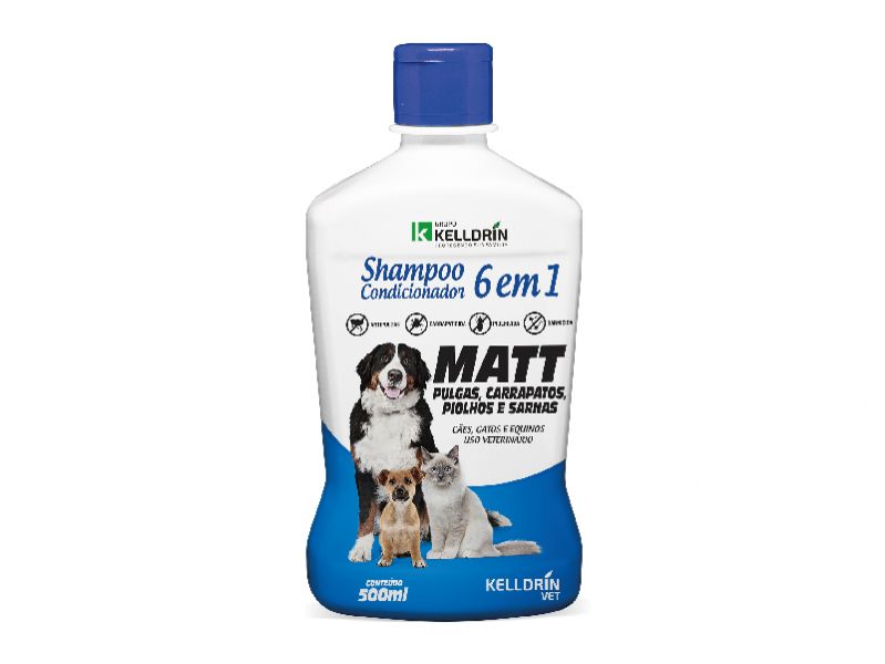 SHAMPOO E COND.6X1 MATT PULGAS 500ML