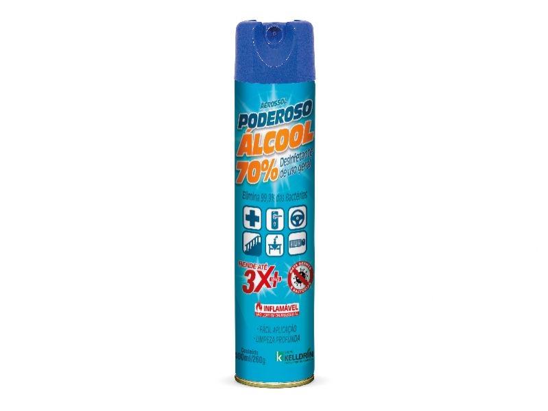 PODEROSO ALCOOL 70% SPRAY 400ML